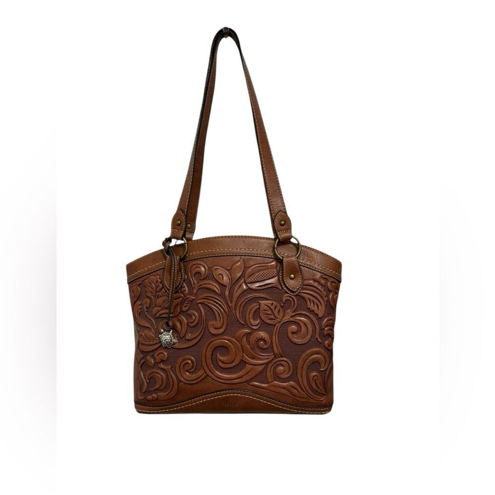 b.o.c. Saddle Botanical Floral Leather Shoulder Bag